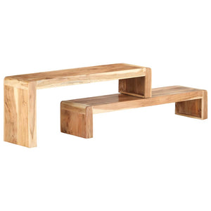 Massivholz TV-Schrank Akazie, 2-teilig