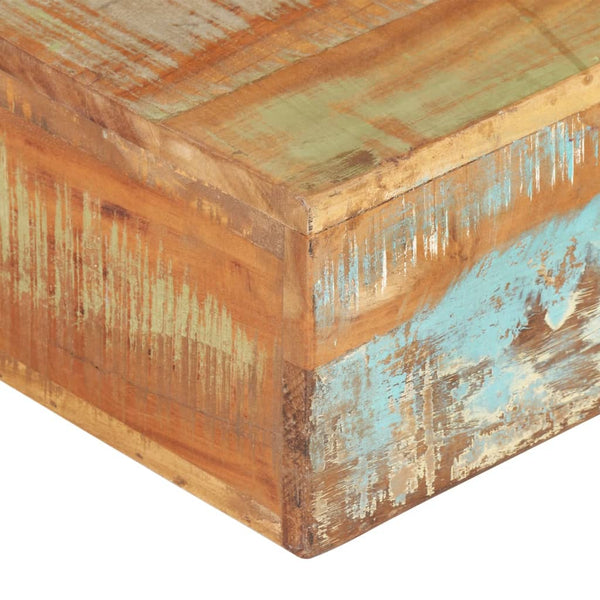vidaXL Table basse 80x80x28 cm en bois de récupération massif