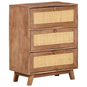 vidaXL Buffet 61x35x76 cm Bois de manguier massif