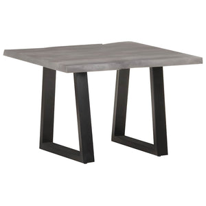 vidaXL Table basse avec bords d'arbre 60x60x40 cm Bois d'acacia massif