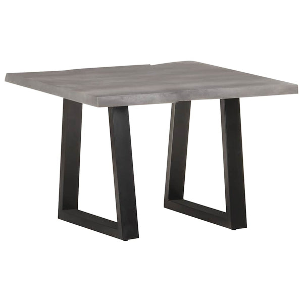 vidaXL Table basse avec bords d'arbre 60x60x40 cm Bois d'acacia massif