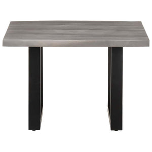 vidaXL Table basse avec bords d'arbre 60x60x40 cm Bois d'acacia massif