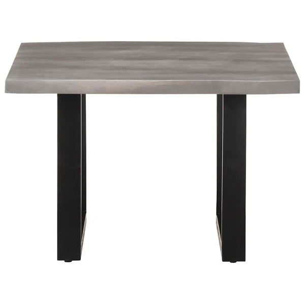 vidaXL Table basse avec bords d'arbre 60x60x40 cm Bois d'acacia massif
