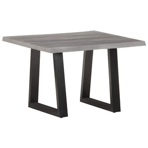 vidaXL Table basse avec bords d'arbre 60x60x40 cm Bois d'acacia massif
