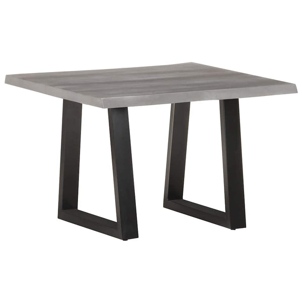 vidaXL Table basse avec bords d'arbre 60x60x40 cm Bois d'acacia massif