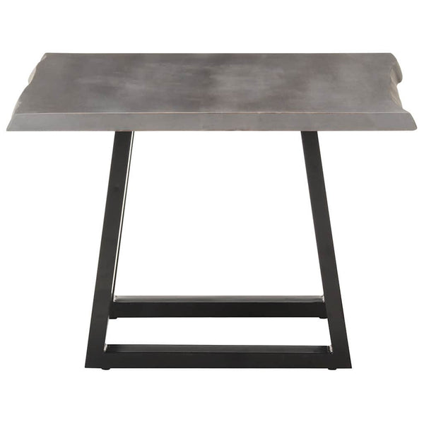 vidaXL Table basse avec bords d'arbre 60x60x40 cm Bois d'acacia massif