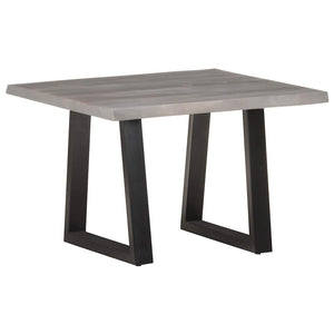 vidaXL Table basse avec bords d'arbre 60x60x40 cm Bois d'acacia massif