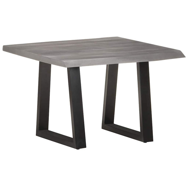 vidaXL Table basse avec bords d'arbre 60x60x40 cm Bois d'acacia massif