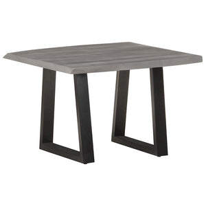 vidaXL Table basse avec bords d'arbre 60x60x40 cm Bois d'acacia massif