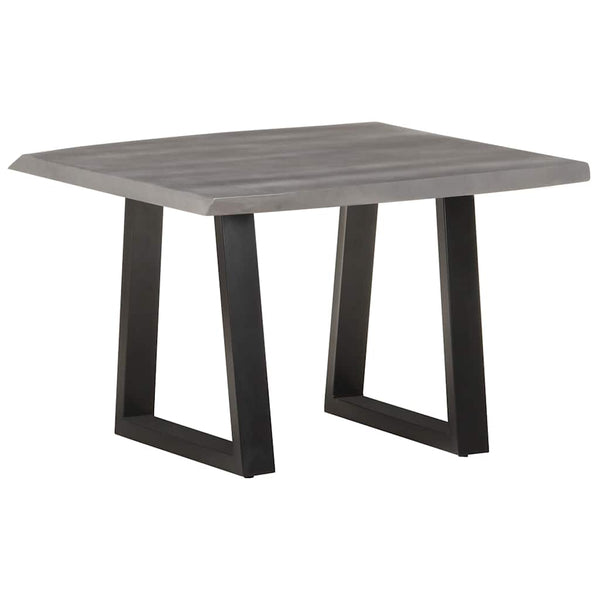 vidaXL Table basse avec bords d'arbre 60x60x40 cm Bois d'acacia massif