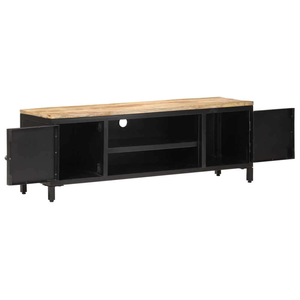Meuble TV vidaXL 120x30x40 cm Bois de manguier massif brut