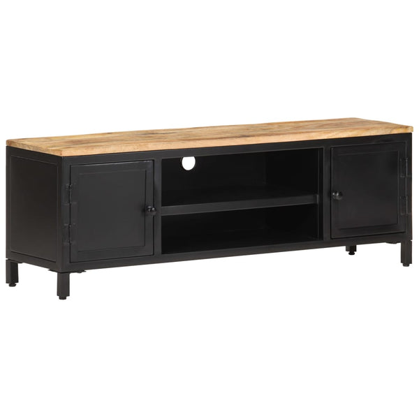 Meuble TV vidaXL 120x30x40 cm Bois de manguier massif brut