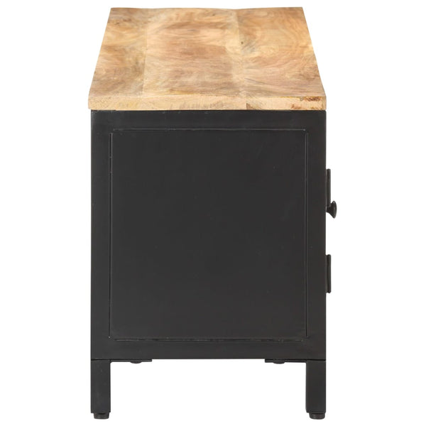 Meuble TV vidaXL 120x30x40 cm Bois de manguier massif brut