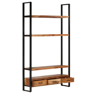vidaXL Étagère à livres 118x30x200 cm Bois d'acacia massif