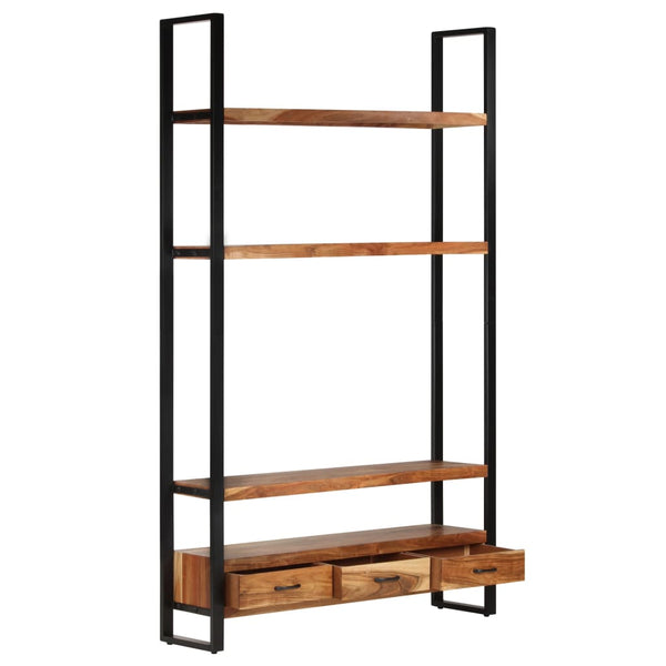 vidaXL Étagère à livres 118x30x200 cm Bois d'acacia massif