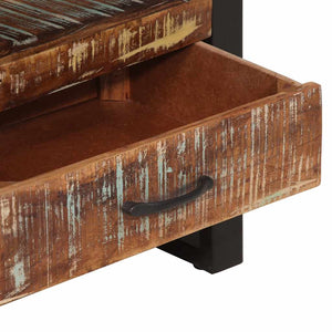 Bücherregal Altholz 118x30x200 cm