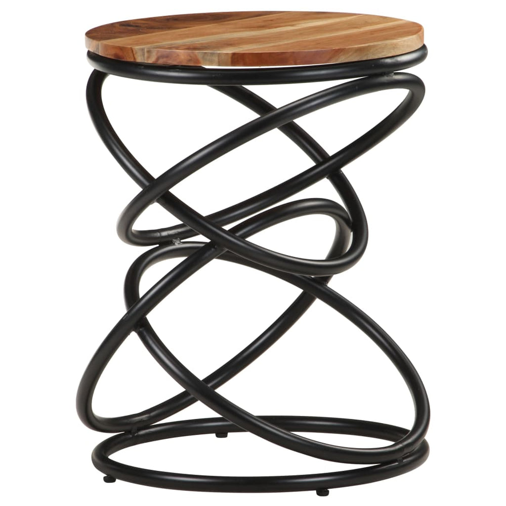 Akazie Beistelltisch 40x40 cm Massivholz