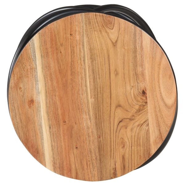 vidaXL Table d'appoint 40x40x52 cm Bois d'acacia massif