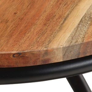 vidaXL Table d'appoint 40x40x52 cm Bois d'acacia massif