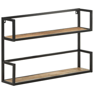 Wandregal Mango Holz 80x20x60 cm