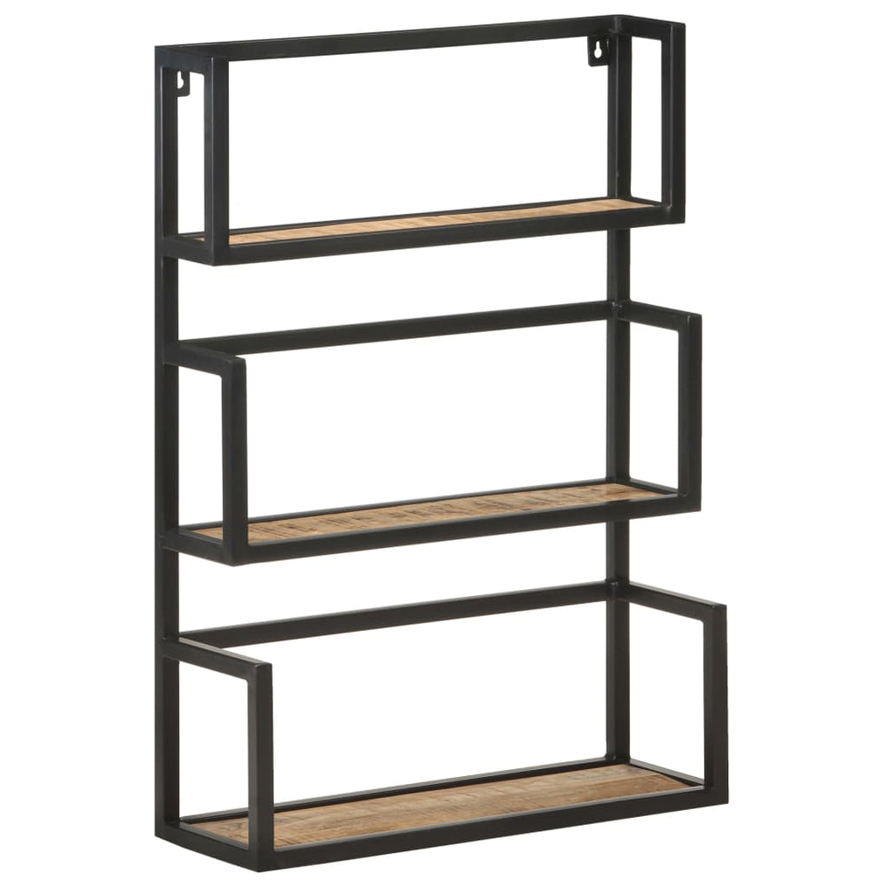 Wandregal Mangoholz 60x20x85 cm