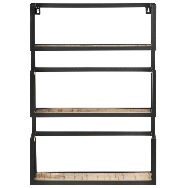 Wandregal Mangoholz 60x20x85 cm