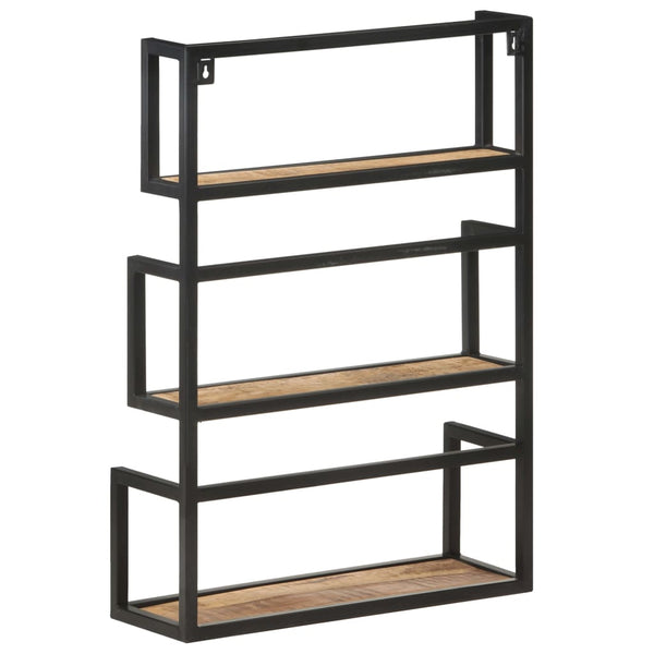 Wandregal Mangoholz 60x20x85 cm