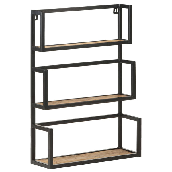 Wandregal Mangoholz 60x20x85 cm