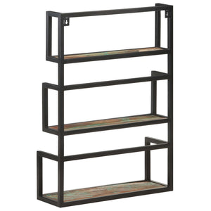 Wandregal Altholz Massiv 60x20x85 cm