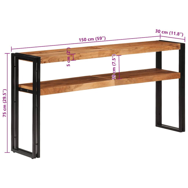 Massivholz Konsolentisch Akazie 150cm