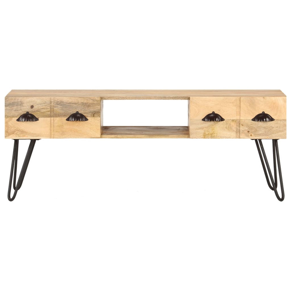 Meuble TV vidaXL 120x35x45 cm Bois de manguier massif