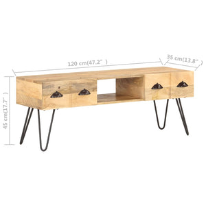 TV-Schrank Mango Massivholz 120 cm