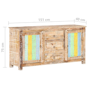 Sideboard aus rauem Akazienholz, 151 cm