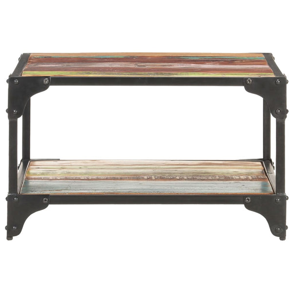 vidaXL Table basse 60x60x35 cm en bois de récupération massif