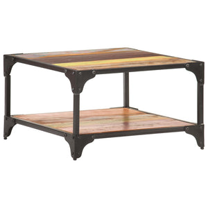 vidaXL Table basse 60x60x35 cm en bois de récupération massif