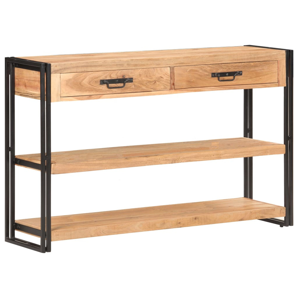 vidaXL Sideboard 120x30x75 cm Solid Acacia Wood