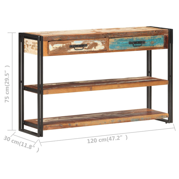 Sideboard aus massivem Altholz, 120 cm