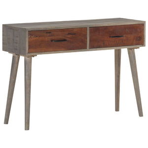 Grauer Konsolentisch 110 cm Mango Massivholz