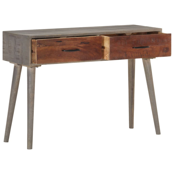 Grauer Konsolentisch 110 cm Mango Massivholz