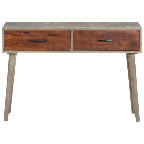 Grauer Konsolentisch 110 cm Mango Massivholz
