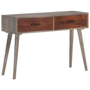 Grauer Konsolentisch 110 cm Mango Massivholz