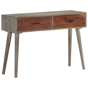 Grauer Konsolentisch 110 cm Mango Massivholz