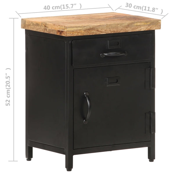 Massivholz Nachttisch Mango 40x30x52 cm