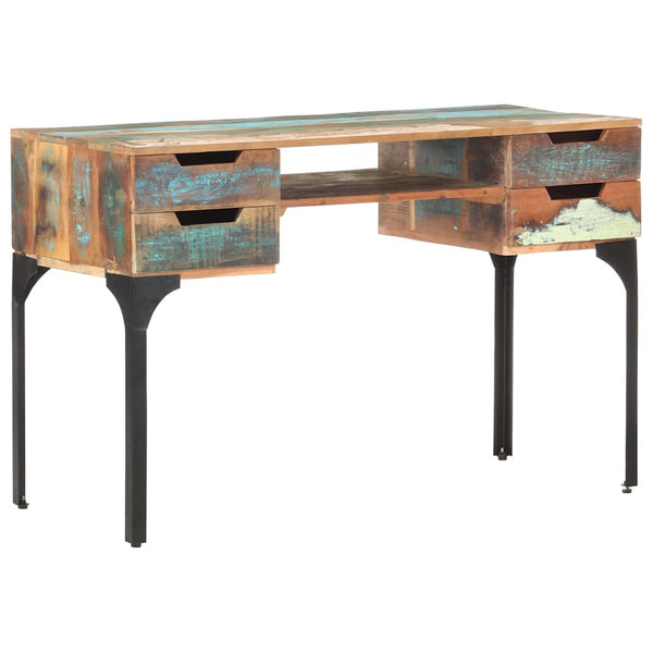 Schreibtisch aus massivem Altholz, 118 cm