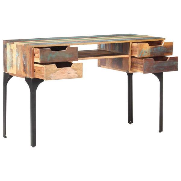Schreibtisch aus massivem Altholz, 118 cm