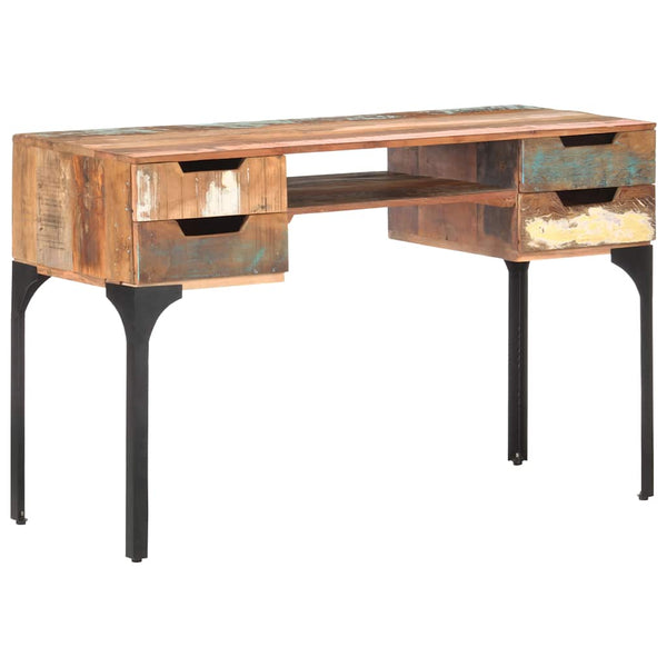 Schreibtisch aus massivem Altholz, 118 cm