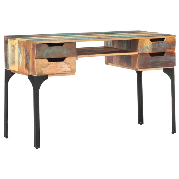 Schreibtisch aus massivem Altholz, 118 cm