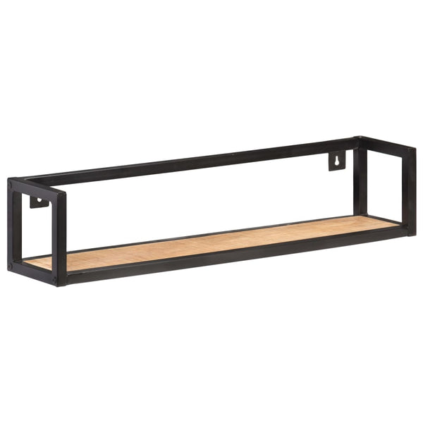 Wandregale 80 cm, 2er Set, Mango Massivholz