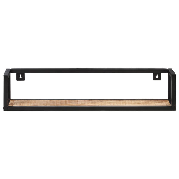 Wandregale 80 cm, 2er Set, Mango Massivholz