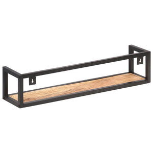 Wandregale 80 cm, 2er Set, Mango Massivholz